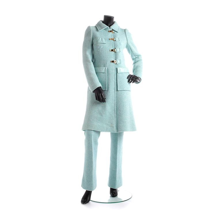 COURRÈGES, byxa och kappa, 1960/70-tal.