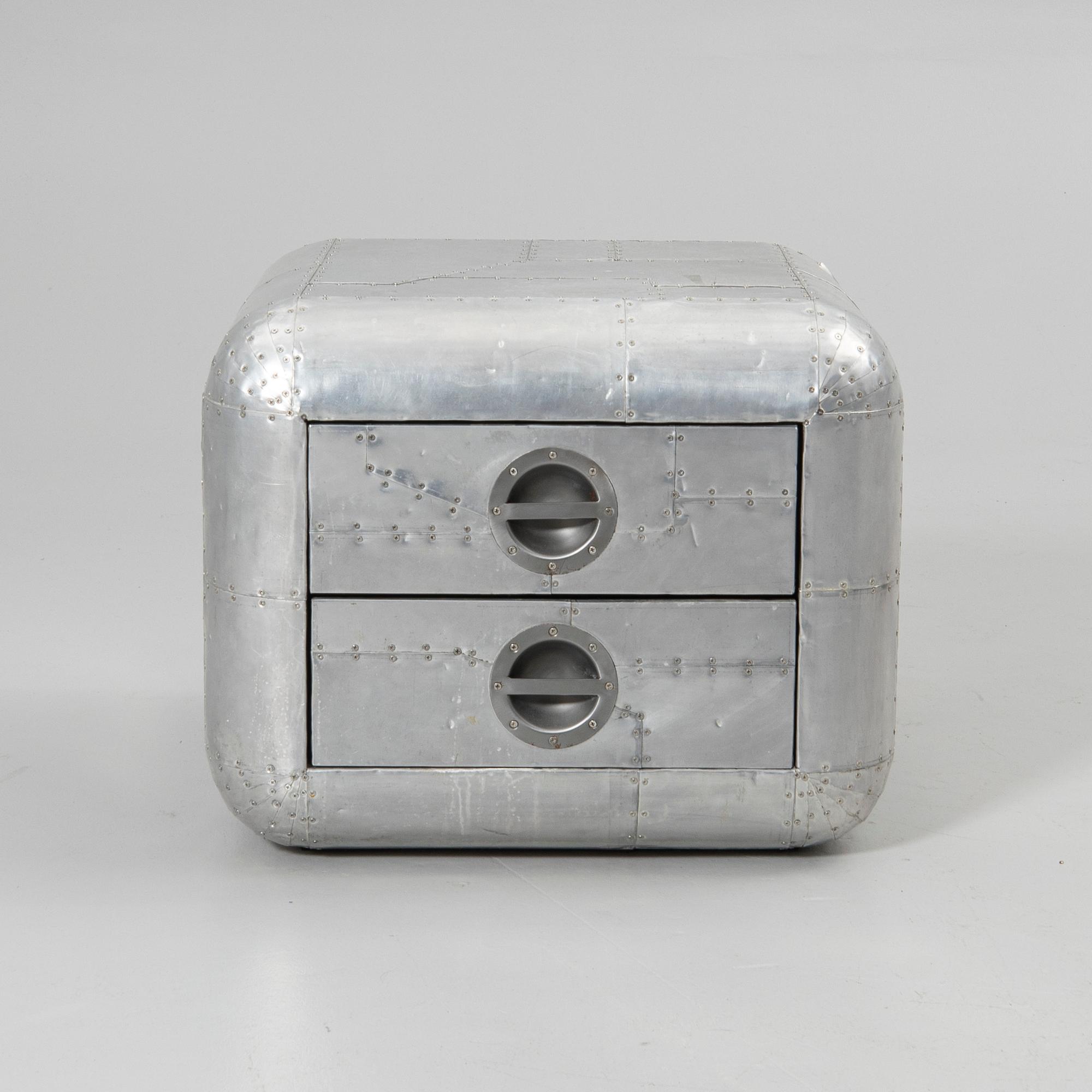 Timothy Oulton, Chest of drawers, “Aviator Blackhawk Chest”, Artwood, 2000s.