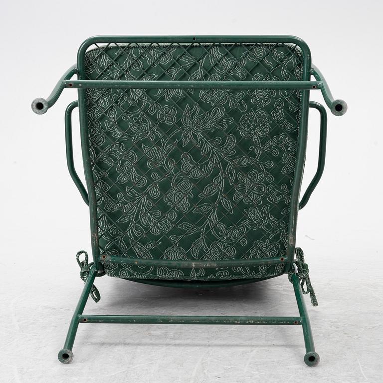 Josef Frank, a pair of model 591 steel tube armchairs, Firma Svenskt Tenn, Sweden.