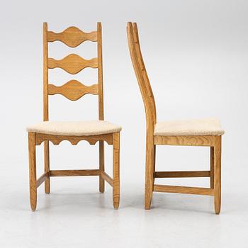 Henning Kjærnulf, six "Razorblade" chairs, Denmark, 1960's.