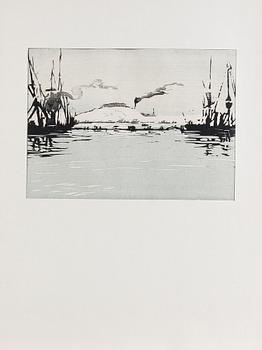 PARTI GRAFIK, ca 40 delar. Bla Otte Sköld, Reinhold von Rosen och Hjalmar Strååt.