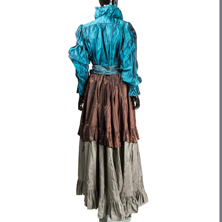 KJOL MED BLUS, Yves Saint Laurent.