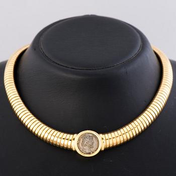 Bulgari, COLLIER, Bulgari, "Tubogas", 18K guld. Paris, Frankrike.