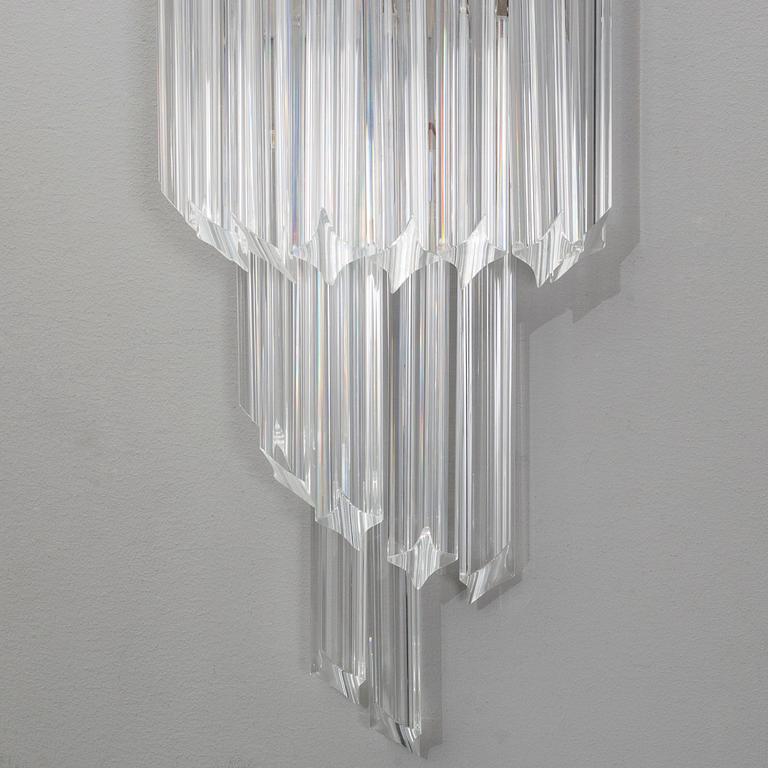 A pair of Murano wall sconce, 1970s.