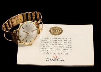 ARMBANDSUR, 18k guld, Omega, 1960-tal.