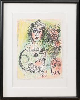 MARC CHAGALL, originalfärglitografi, utförd 1963.