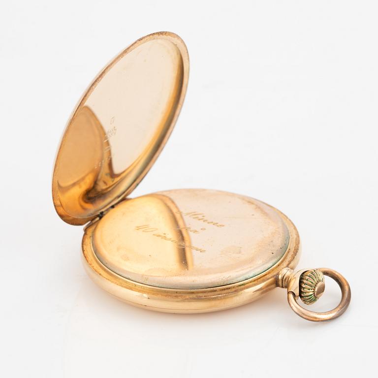 Fickur, Savonett, 14K guld, 52 mm.