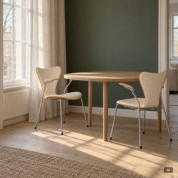 Arne Jacobsen, Armchairs, a pair, “The Seven”, Fritz Hansen, Denmark.
