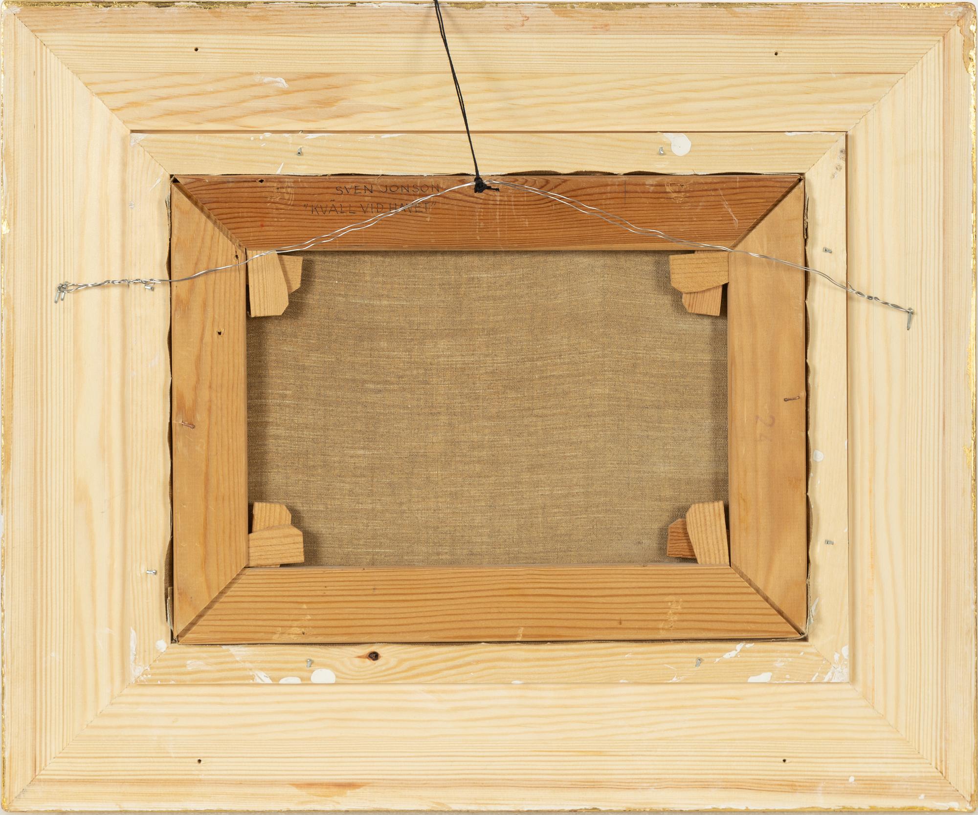 Sven Jonson, oil on canvas, signed.