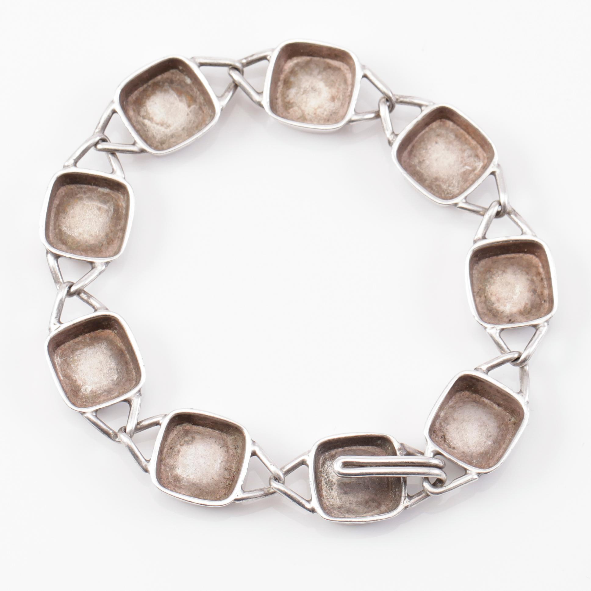 ARMBAND, sterlingsilver, Stigbert, 1955. Vikt ca 32 g.