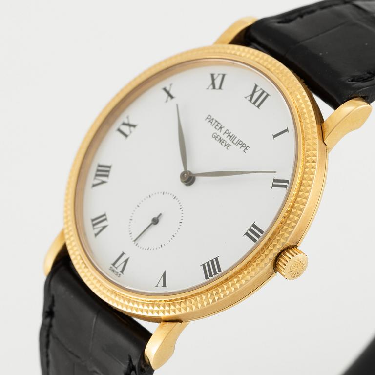 Patek Philippe, Calatrava, "Clous de Paris", armbandsur, 33 mm.