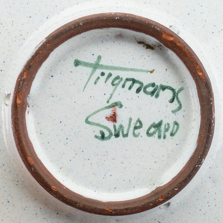 TILGMANS, keramik, 3 delar, 1900-talets mitt.