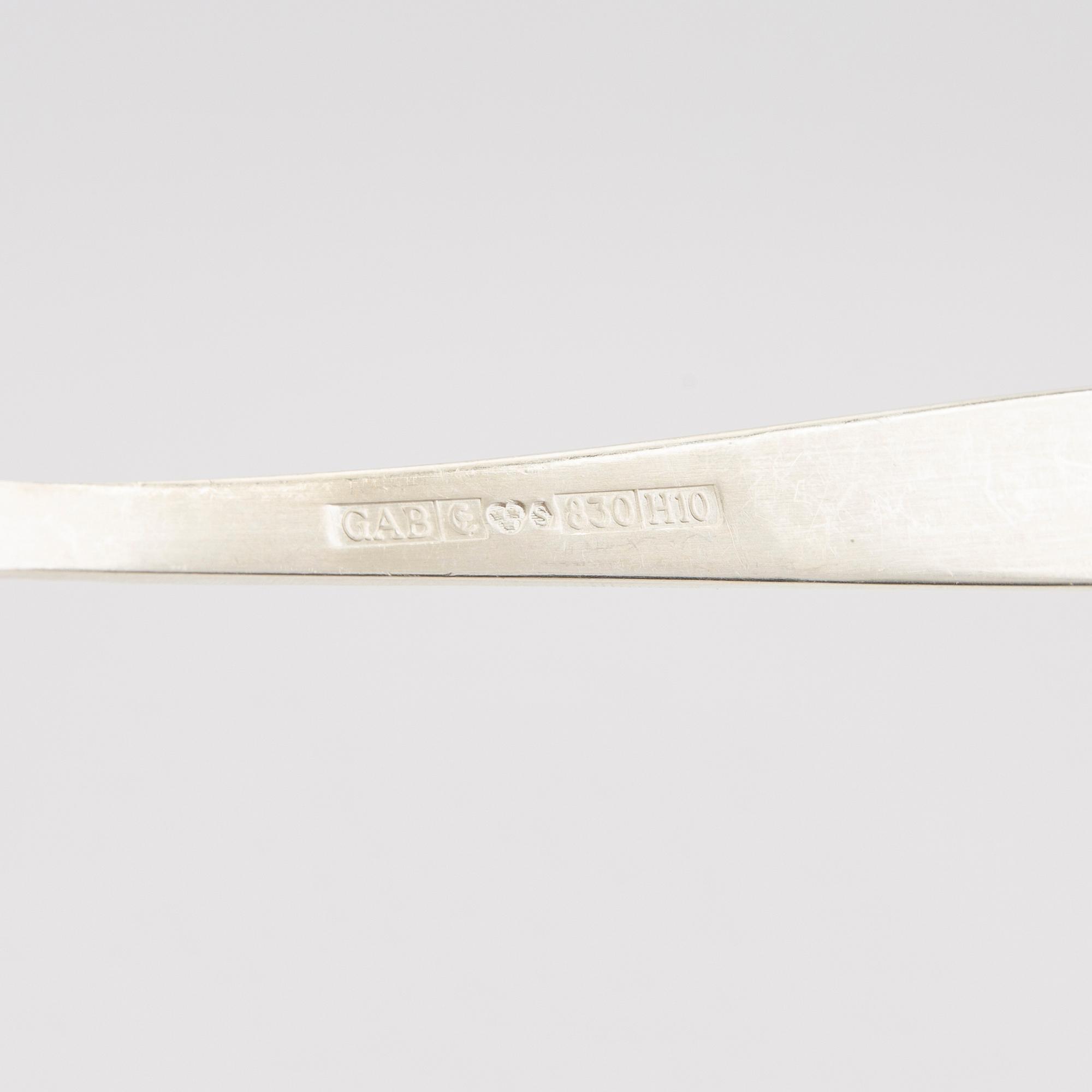 Jacob Ängman, bestick ca 68 dlr "Rosenholm GAB  Stockholm 1970-tal.