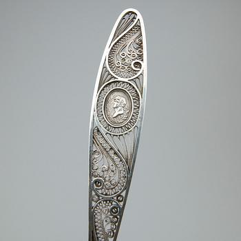 PARTI SILVER, 7 delar, total vikt ca 290 g.