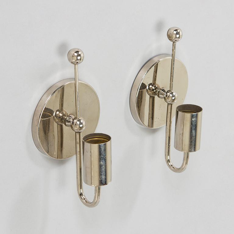 Paavo Tynell, a pair of 1930s '7209' wall lights for Taito.