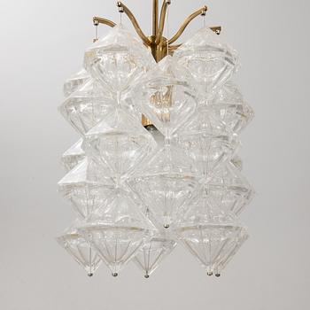 Carl Fagerlund, ceiling lamp, Orrefors.