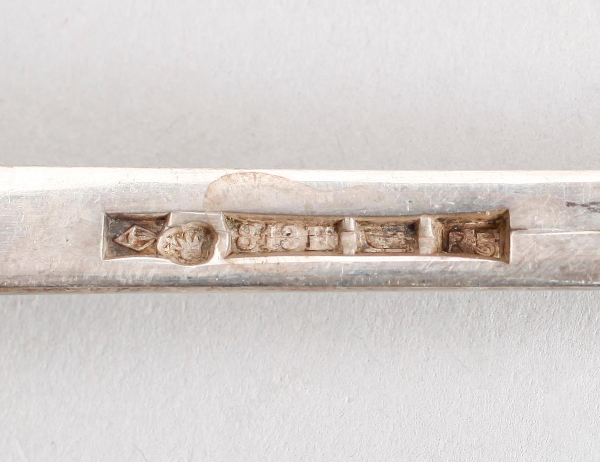 BESTICK, 15 delar snarlika, silver, Finland, sannolika 1920-tal. Vikt ca 545 gram.