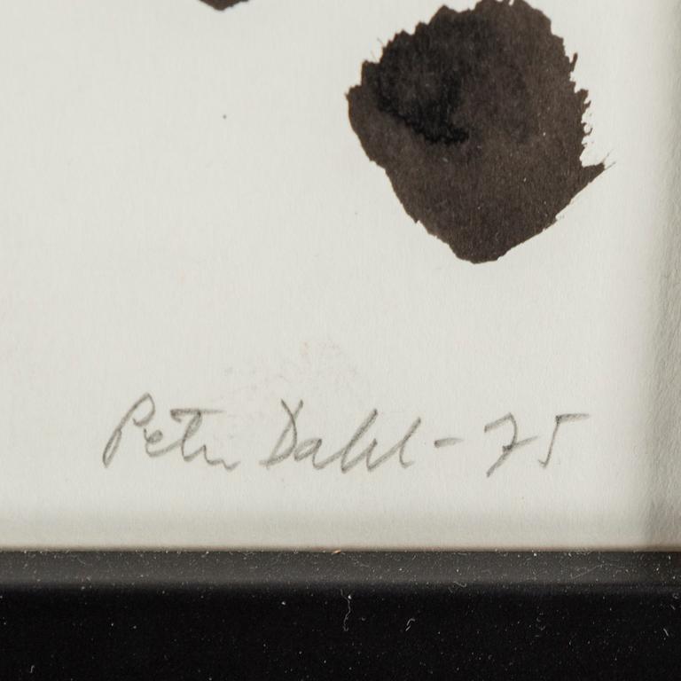 PETER DAHL, akvarell/gouache, signerad och daterad -75.