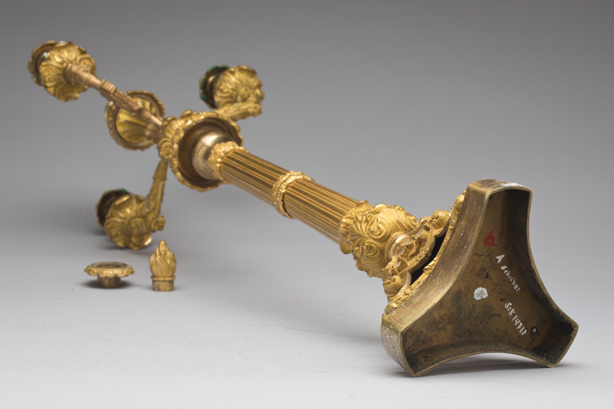KANDELABER, empirestil, 1800-talets andra hälft.