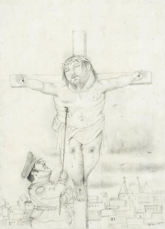 Fernando Botero, "Crocifissione".