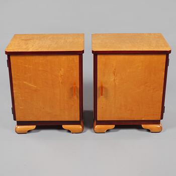 SÄNGBORD, ett par, Art deco, 1900-talets början.