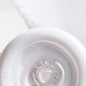 Oiva Toikka, a pair of glass birds. Signed O. Toikka Nuutajärvi.