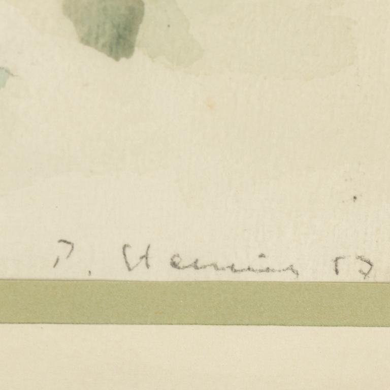 PER STENIUS, mixed media, two, signed P. Stenius and dated 57 and 59.