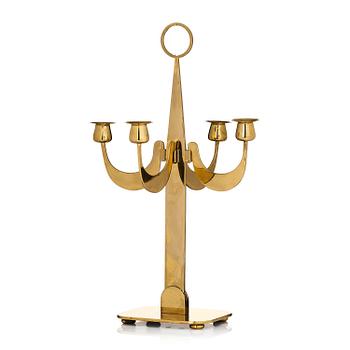 7. Josef Frank, kandelaber, modell 2663, Firma Svenskt Tenn, Stockholm, 1950-tal.