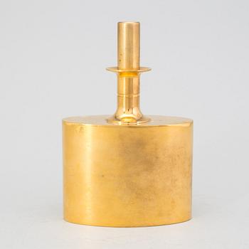 A Pierre Forssell brass decanter from Skultuna, Sweden.