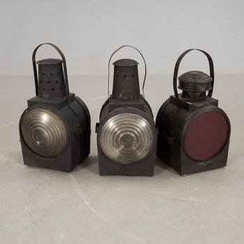 TÅGLYKTOR, 3 snarlika, plåt.