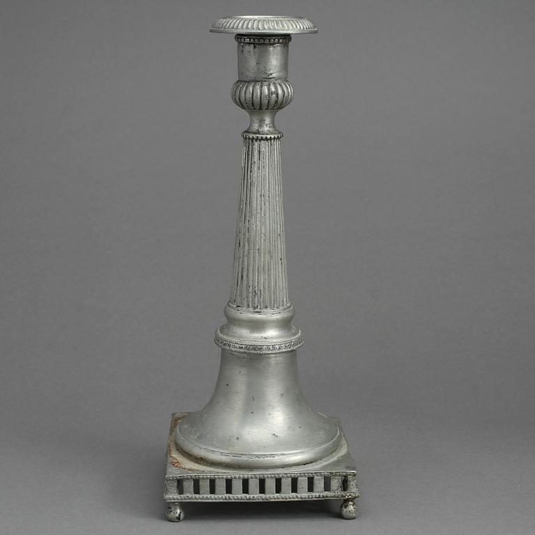 LJUSSTAKE, tenn. Troligen Nicolaus Justelius, Eksjö 1798.