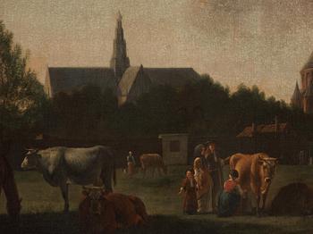 GERRIT BERCKHEYDE, attributed to, oil on canvas.