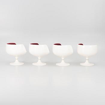 Eero Aarnio, fåtöljer, 4 st "Cognac", Artekno för Asko Oy, Finland, 1960/70-tal.