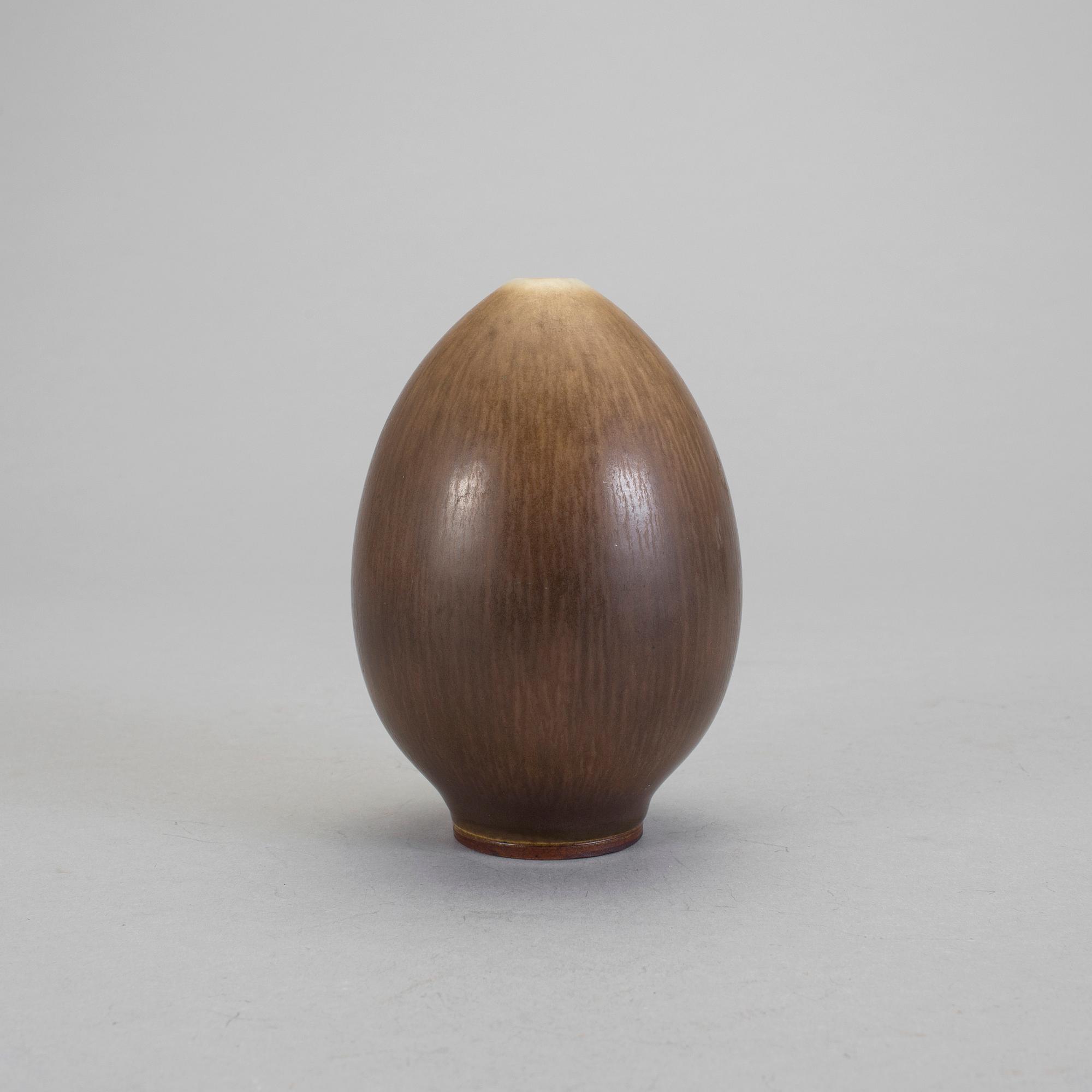 BERNDT FRIBERG, vas, stengods, Gustavsberg studio 1965.