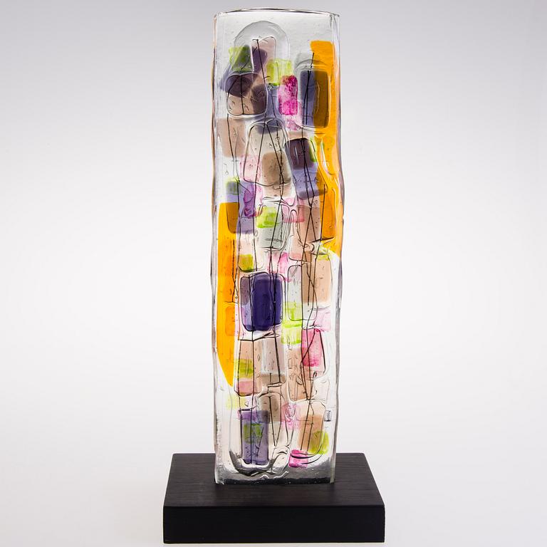 PAULI PARTANEN, glasskulptur, signerad Pauli Partanen -13.