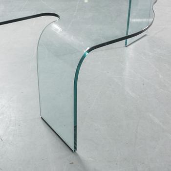SOFFBORD, glas. "Eco", Hans von Klier, Fiam Italien. 1980-tal.
