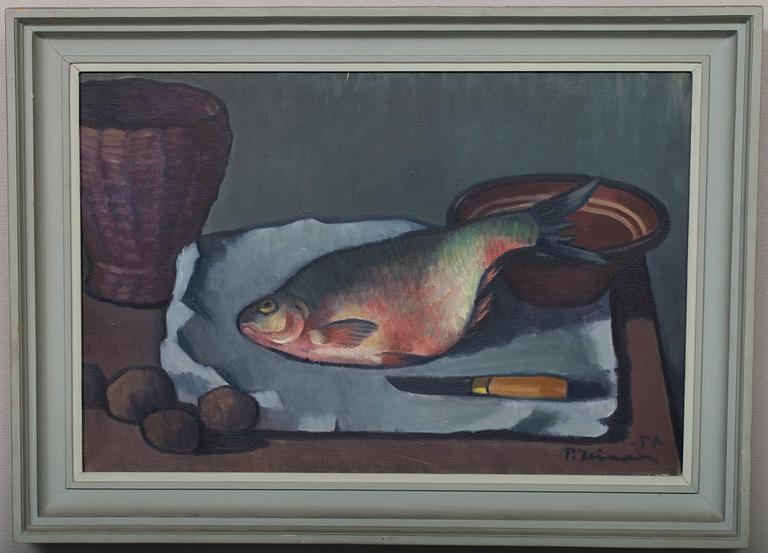 PAAVO LEINONEN, olja på duk, signerad och daterad -55.