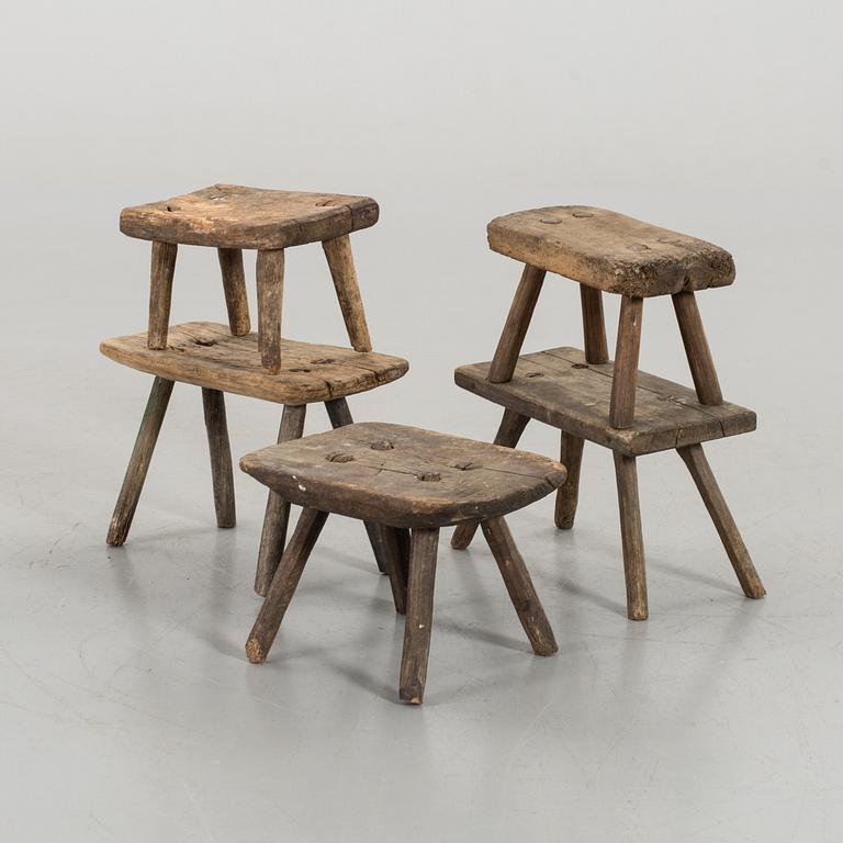 FIVE STOOLS.