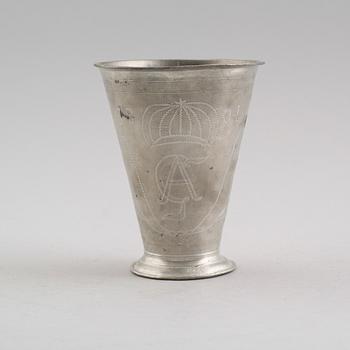 BÄGARE, tenn, Carl Fredric Qusofskij, Gränna 1798.