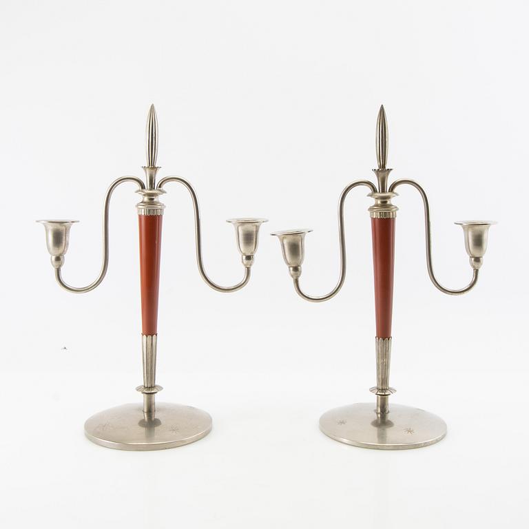 Candelabras a pair Art Deco early 20th century.