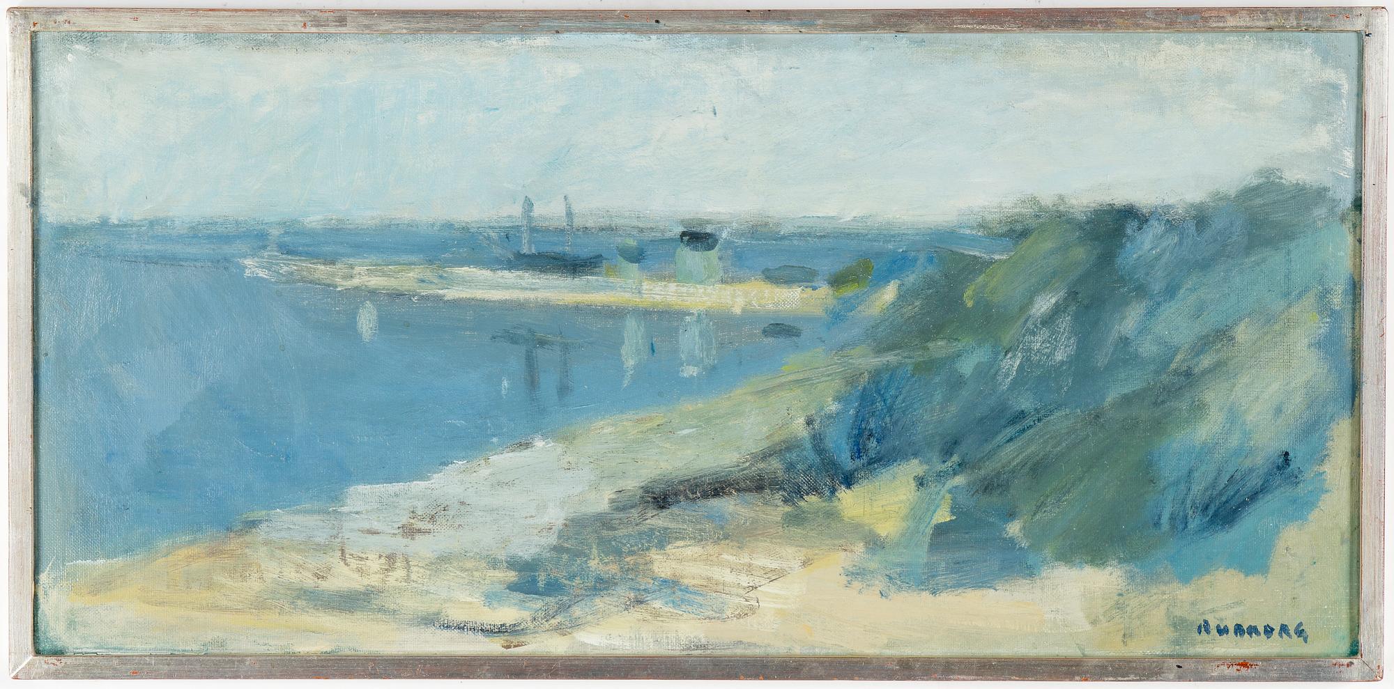 GUSTAV RUDBERG, olja på duk, signerad.