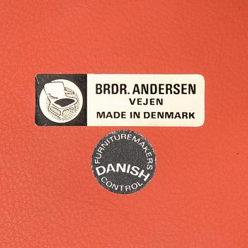 JOHANNES ANDERSEN, bardisk / barskåp SK661 samt barpallar, 3 st, Danmark, 1960-tal.