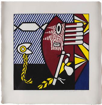 Roy Lichtenstein, "American Indian Theme I".