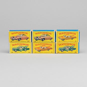 SIX LESNEY MATCHBOX SERIES CAR.
