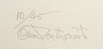 Oscar Reutersvärd, 2 signed and numbered color lithographs.