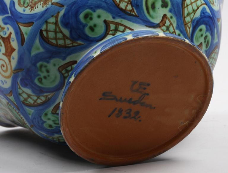 SKÅL, lergods, Upsala-Ekeby, 1900-talets första hälft.