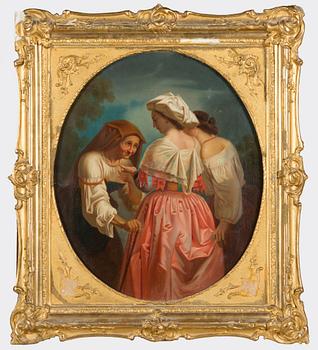 Carel Max Gerlach Quaedvlieg, after, Maidens with Beggar.