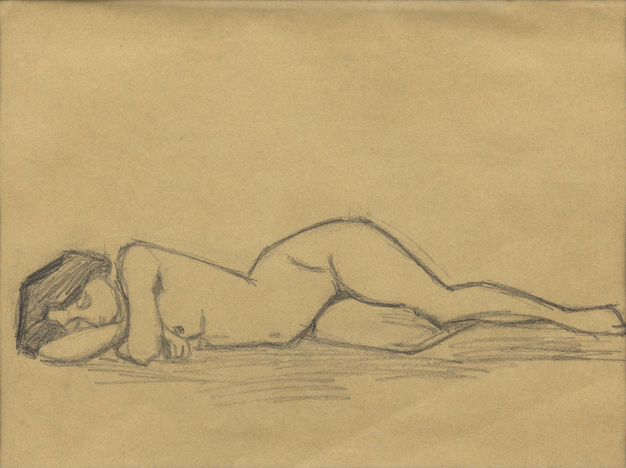 Ivan Aguéli, Reclining model.