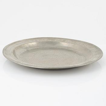 Samling tenn, 8 delar, bl.a. Erik Wikgren, Nyköping (mästare 1805-1846).