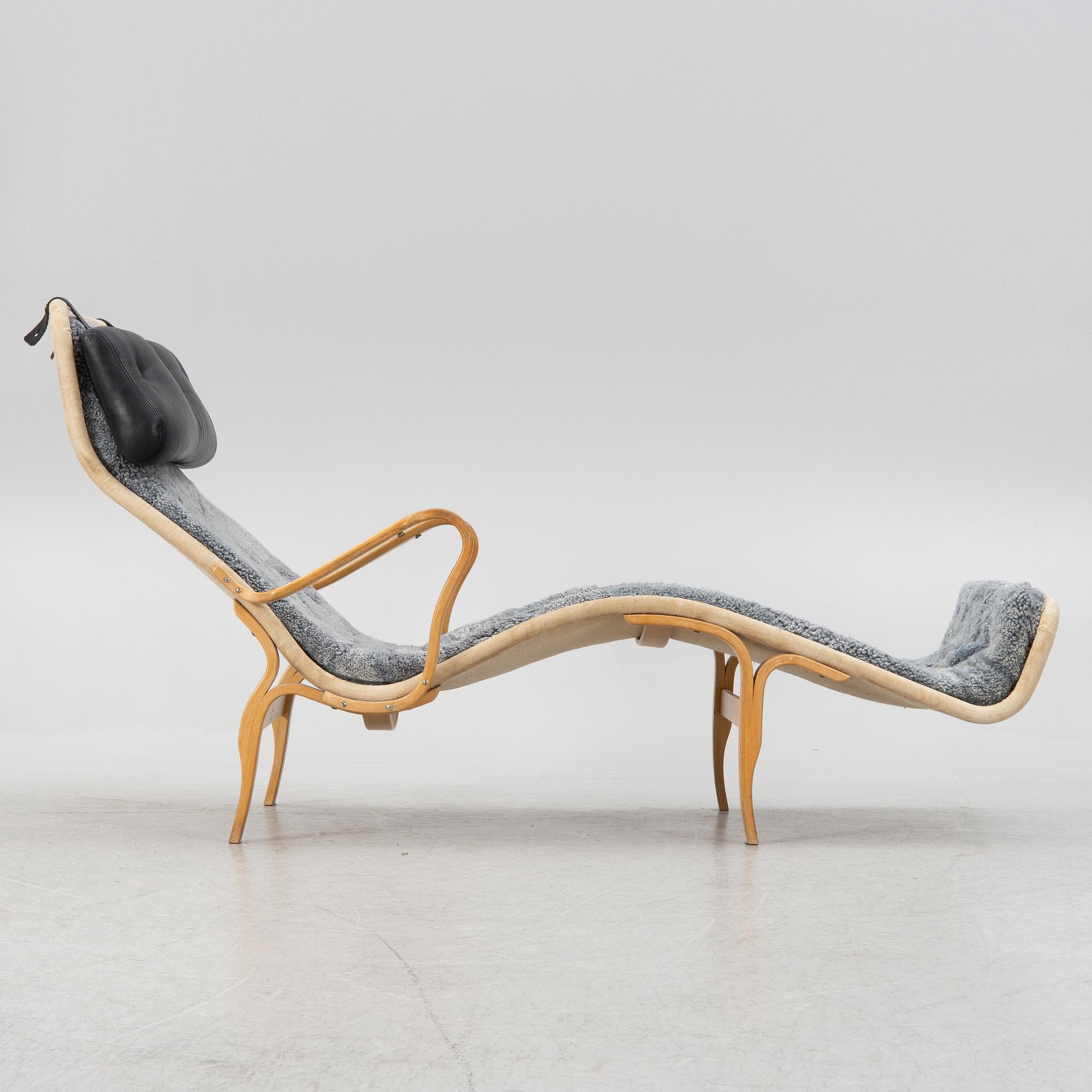 Bruno Mathsson, a "Pernilla" lounge chair, Dux, Sweden, second half of the 20th century.